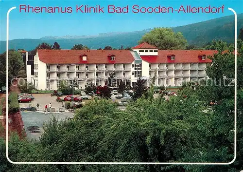 AK / Ansichtskarte Sooden Allendorf Bad Rhenanus Klinik Kat. Bad Sooden Allendorf