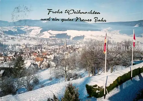 AK / Ansichtskarte Baiersbronn Schwarzwald Panorama Winteraufnahme Kat. Baiersbronn