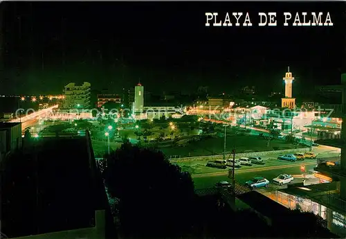 AK / Ansichtskarte Palma de Mallorca El Arenal Nachtaufnahme Kat. Palma de Mallorca