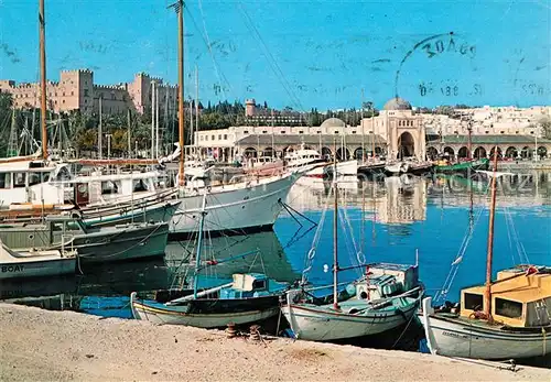 AK / Ansichtskarte Rhodos Rhodes aegaeis Hafen Kat. 