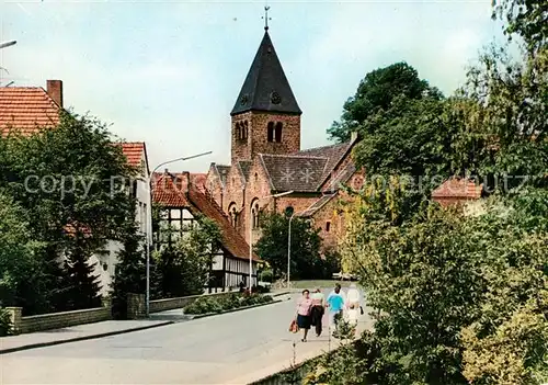 AK / Ansichtskarte Bad Holzhausen Luebbecke Ortsansicht Kirche Kat. Preussisch Oldendorf