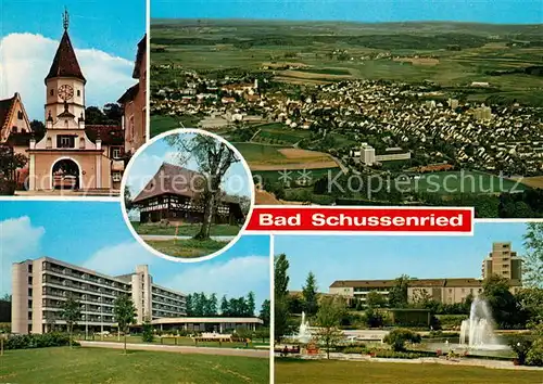 Schussenried Bad Kuranlagen Fliegeraufnahme Kat. Bad Schussenried