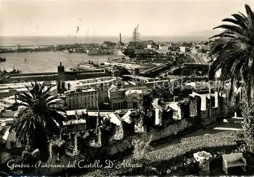 Genova Genua Liguria Panorama Castello Hafen Kat. Genova