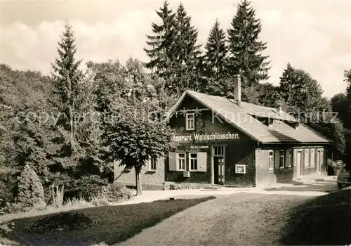 Brotterode Restaurant Waldschloesschen Kat. Brotterode