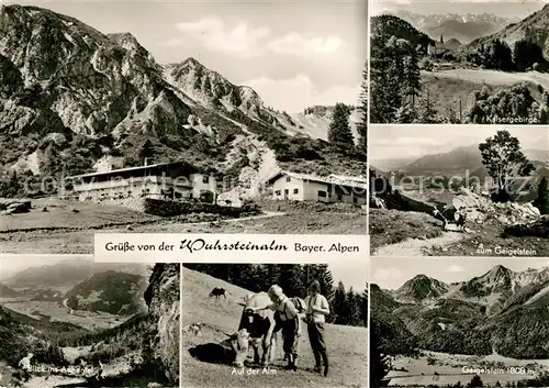 Schleching Wuhrsteinalm Geigelstein Achental Kaisergebirge Kat. Schleching