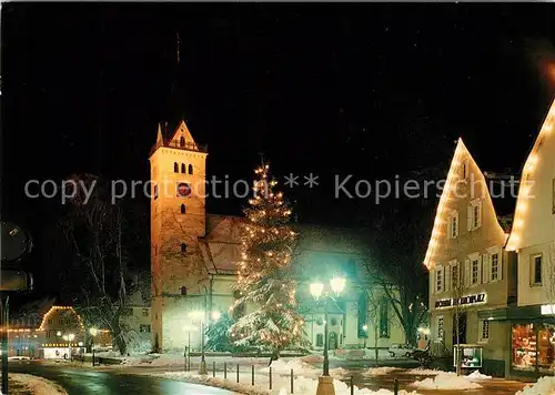 Welzheim Weihnachtsstimmung Evangelische Stadtkirche Kat. Welzheim