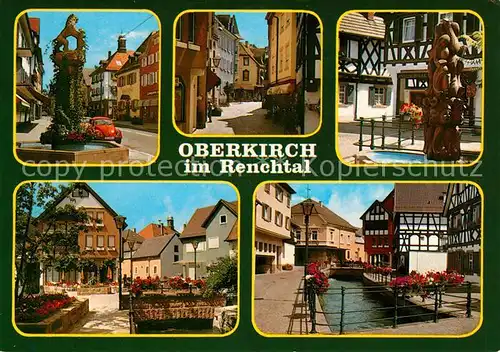 Oberkirch Baden Brunnen Denkmaeler Bach Fachwerkhaeuser Ortsansichten Kat. Oberkirch