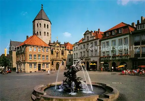 Paderborn Neptunbrunnen Gaukirche Kat. Paderborn