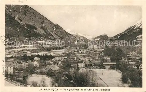 Briancon Vue generale et la Croix de Toulouse Kat. Briancon