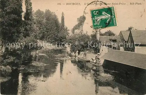 AK / Ansichtskarte Bourges Yevre vers le Pont Saint Prive Kat. Bourges