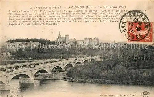 AK / Ansichtskarte Avignon Vaucluse Le Nouveau Pont Kat. Avignon