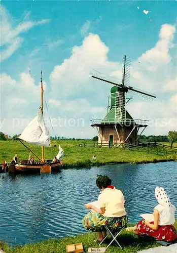 AK / Ansichtskarte Friesland Niederlande Wipwatermolen Kat. Region