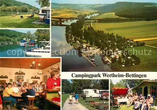 AK / Ansichtskarte Bettingen Wertheim Campingpark Fliegeraufnahme Kat. Wertheim