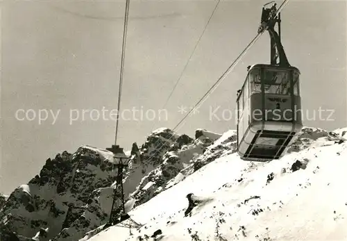 AK / Ansichtskarte Seilbahn Tatry Kolejka linowa na Kasprowy Wierch Kat. Bahnen