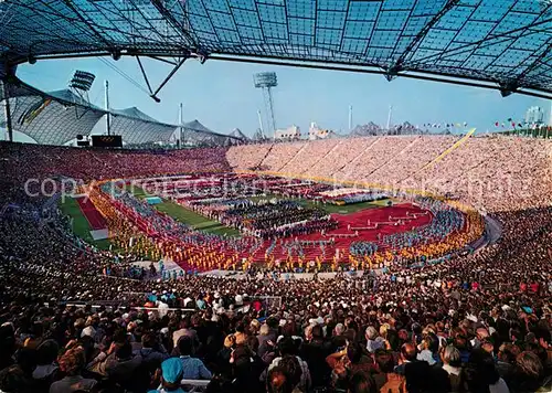 AK / Ansichtskarte Stadion Olympiade Muenchen Kat. Sport