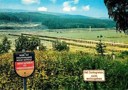 AK / Ansichtskarte Grenze Douane Zoll Zonengrenze Harz Kat. Zoll