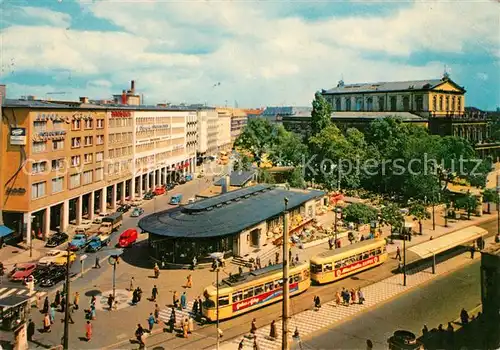 AK / Ansichtskarte Strassenbahn Hannover Am Kroepcke  Kat. Strassenbahn