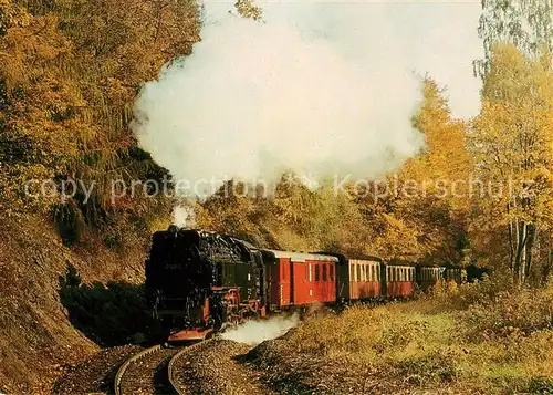 AK / Ansichtskarte Lokomotive Harzquerbahn Steinerne Renne  Kat. Eisenbahn