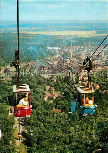 AK / Ansichtskarte Seilbahn Hexentanzplatz Thale Kat. Bahnen