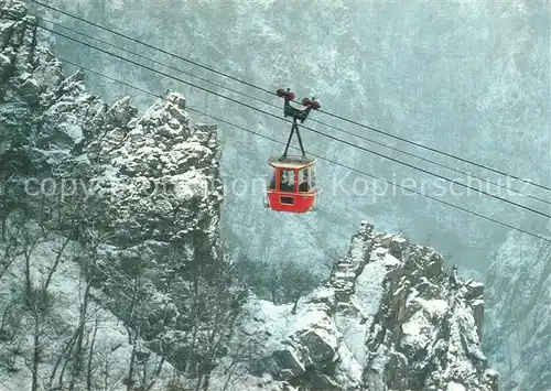 AK / Ansichtskarte Seilbahn Thale Harz Kat. Bahnen