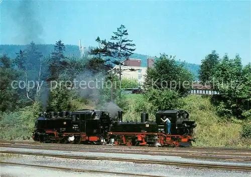 AK / Ansichtskarte Lokomotive 99 1791 99585 Bahnhof Oberwiesenthal  Kat. Eisenbahn