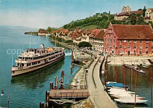 AK / Ansichtskarte Motorschiffe Allgaeu Meersburg am Bodensee Hafen Kat. Schiffe