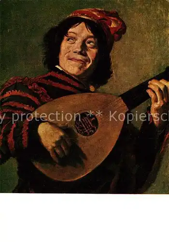 AK / Ansichtskarte Kuenstlerkarte Judith Leyster naar Frans Hals De Nar  Kat. Kuenstlerkarte