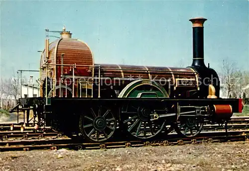 AK / Ansichtskarte Lokomotive Locomotive Stephenson No 6 Musee Chemin de Fer Mulhouse Kat. Eisenbahn