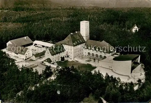 AK / Ansichtskarte Ebermannstadt Fliegeraufnahme Burg Feuerstein Haus der Katholischen Jugend Kat. Ebermannstadt