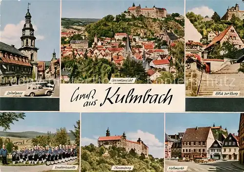 AK / Ansichtskarte Kulmbach Burg Plassenburg Holzmarkt Kat. Kulmbach