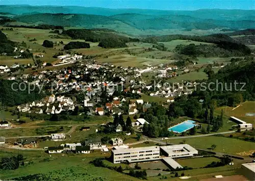 AK / Ansichtskarte Schoenbach Dillkreis Erholungsort Fliegeraufnahme Kat. Herborn