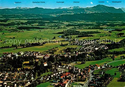 AK / Ansichtskarte Waltenhofen Allgaeu Alpenpanorama Fliegeraufnahme Kat. Waltenhofen