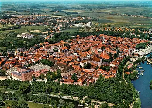 AK / Ansichtskarte Stade Niederelbe Fliegeraufnahme Kat. Stade