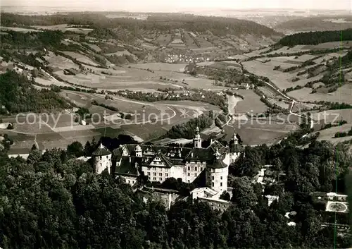 AK / Ansichtskarte Langenburg Wuerttemberg Schloss Hohenloher Land Fliegeraufnahme Kat. Langenburg