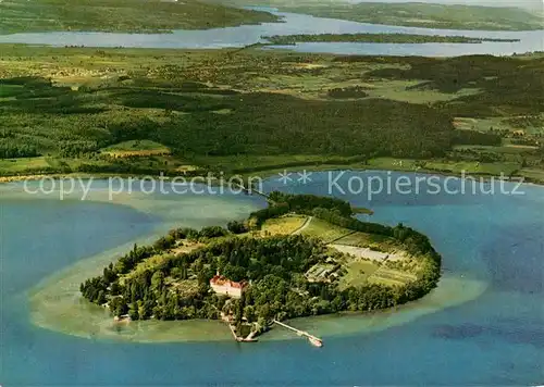 AK / Ansichtskarte Insel Mainau im Hintergrund Insel Reichenau im Untersee Rheinausfluss Fliegeraufnahme Kat. Konstanz Bodensee