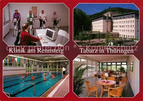 AK / Ansichtskarte Tabarz Klinik am Rennsteig Hallenbad Fitnessraum Kat. Tabarz Thueringer Wald