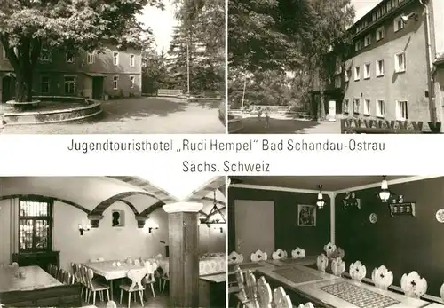 AK / Ansichtskarte Ostrau Bad Schandau Jugendtouristhotel Rudi Hempel Kat. Bad Schandau