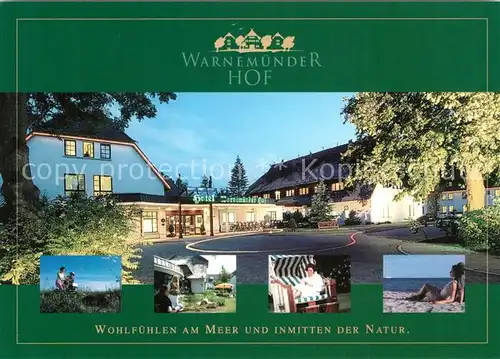 AK / Ansichtskarte Warnemuende Ostseebad Hotel Warnemuender Hof Kat. Rostock