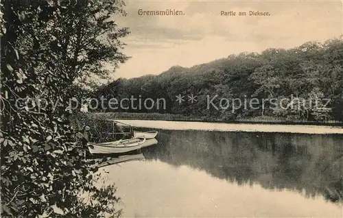 AK / Ansichtskarte Gremsmuehlen Partie am Dieksee Kat. Malente Gremsmuehlen