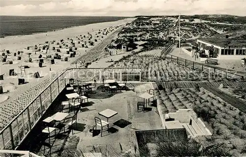 AK / Ansichtskarte Hoernum Sylt Strandpartie Terrasse Kat. Hoernum (Sylt)