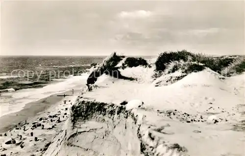 AK / Ansichtskarte Insel Sylt Rotes Kliff Kat. Westerland