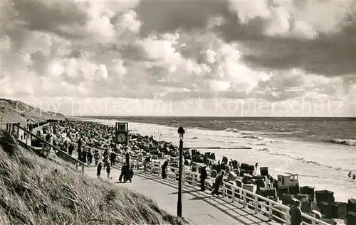 AK / Ansichtskarte Westerland Sylt Strand Kat. Westerland