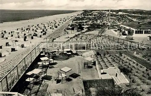 AK / Ansichtskarte Hoernum Sylt Strand Terrasse Kat. Hoernum (Sylt)