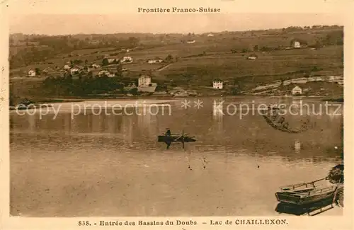 AK / Ansichtskarte Chaillexon Entree des Bassins du Doubs Le Lac Chaillexon