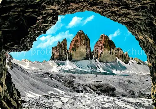 AK / Ansichtskarte Dolomiten Drei Zinnen Kat. Italien