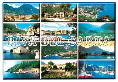 AK / Ansichtskarte Riva del Garda Hafen Gardasee Fliegeraufnahme Kat. 