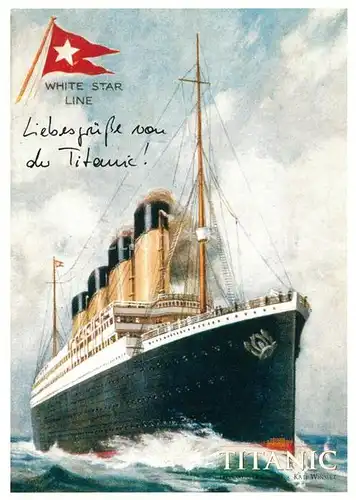 AK / Ansichtskarte Dampfer Oceanliner Titanic Werbung Kino  Kat. Schiffe