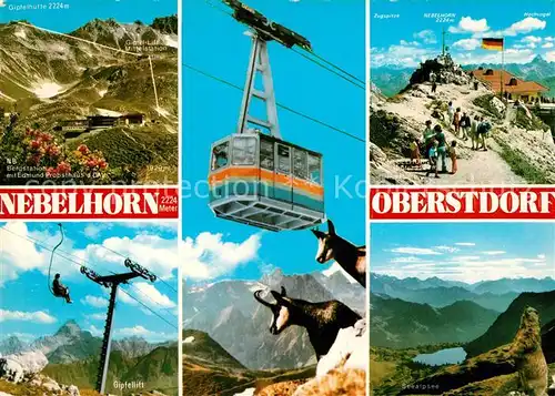 AK / Ansichtskarte Seilbahn Nebelhorn Oberstdorf Bergstation Seealpsee  Kat. Bahnen