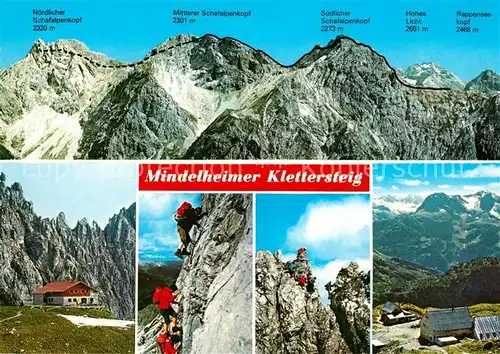 AK / Ansichtskarte Klettern Bergsteigen Mindelheimer Klettersteig  Kat. Bergsteigen