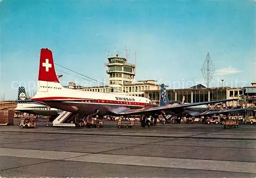 AK / Ansichtskarte Swissair Zuerich Flughafen Kloten  Kat. Flug